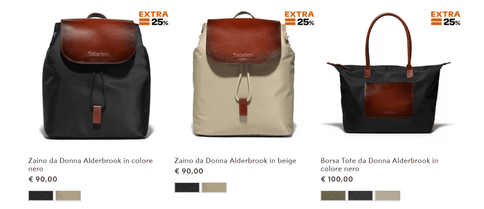 Zaino shop donna timberland